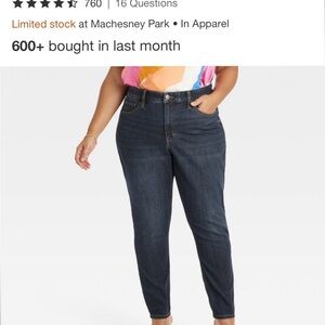 Target Women's Deep Blue Skinny Jeans